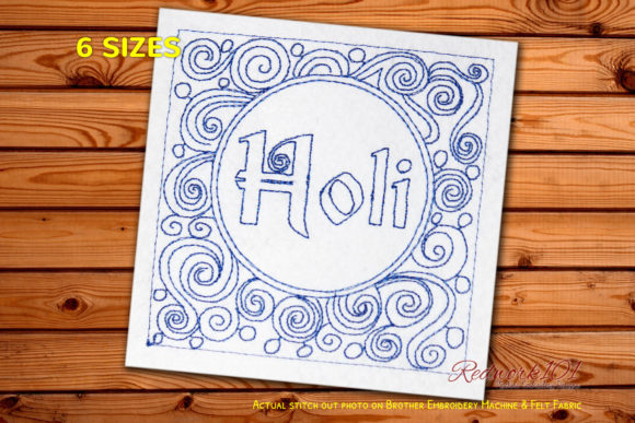 Holi Abstract: A Vibrant Review for Holiday Embroidery