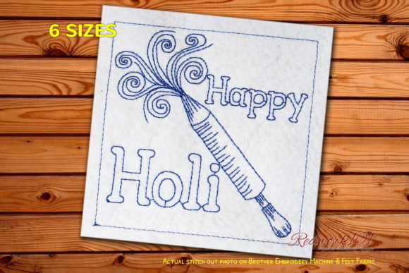 Holi with Colors Redwork: A Designer’s Review